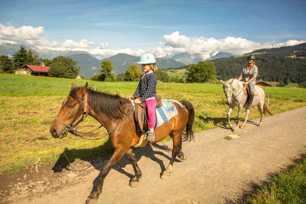 Balade à cheval en montagne